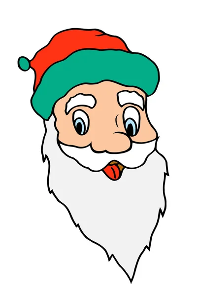 Santa claus face — Stock Vector