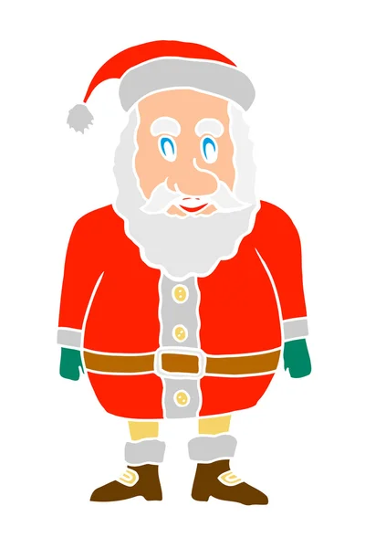 Rajzfilm megdöbbent Mikulás claus — Stock Vector