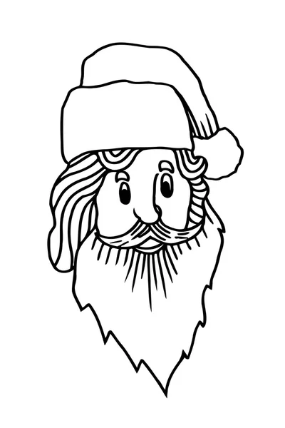 Santa Claus cara — Vector de stock