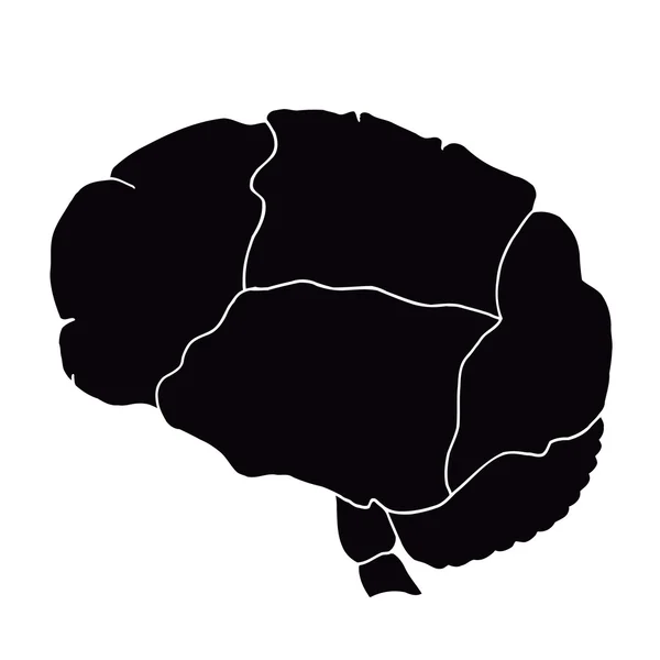 Órgano interno humano - cerebro — Vector de stock