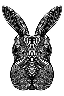 Tavşan baş zentangle