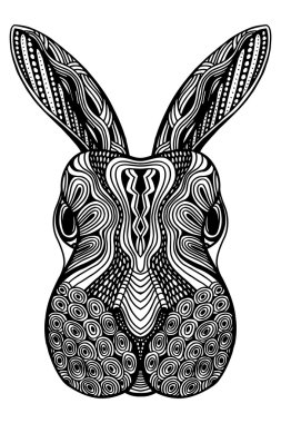 Tavşan baş zentangle