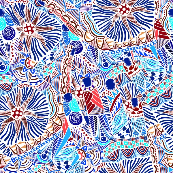 Patrón abstracto dibujado a mano — Archivo Imágenes Vectoriales