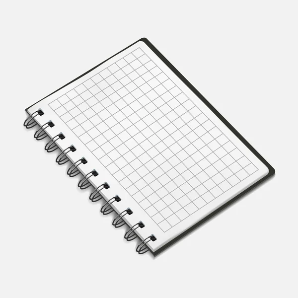 Vector illustration of spiral notebook — Stock Vector