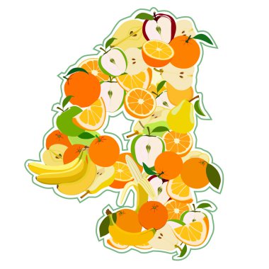 4 numaralı şeklinde sulu meyve