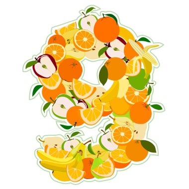 9 numara şeklinde sulu meyve