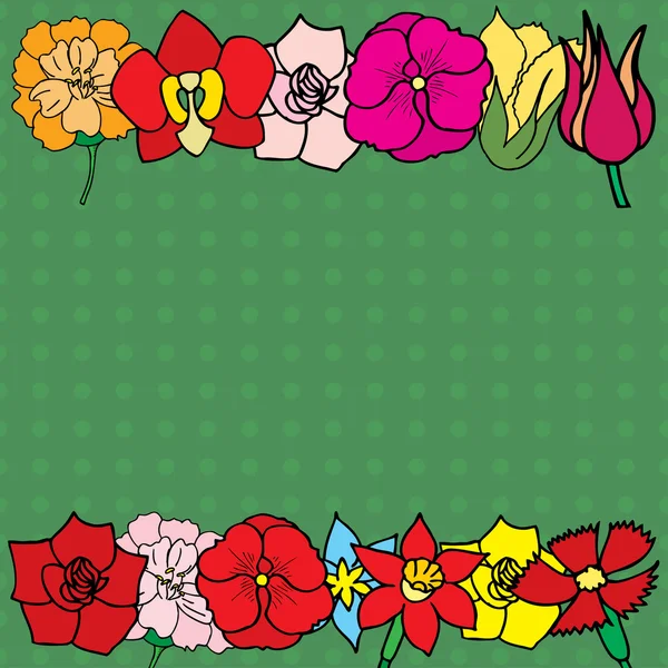 Mooie zomerse sierlijke van vele bloemen, naadloze patroon. VEC — Stockvector