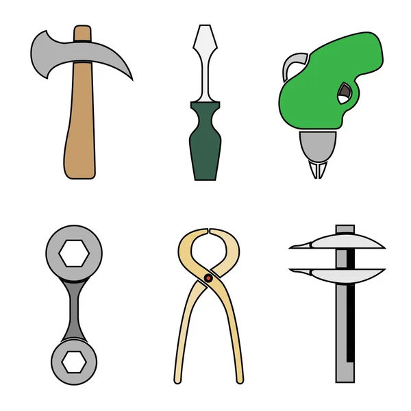 Set of tools. — Stock Vector