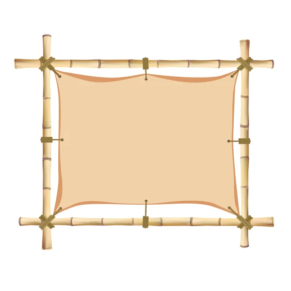 Bamboo frame. — Stock Vector