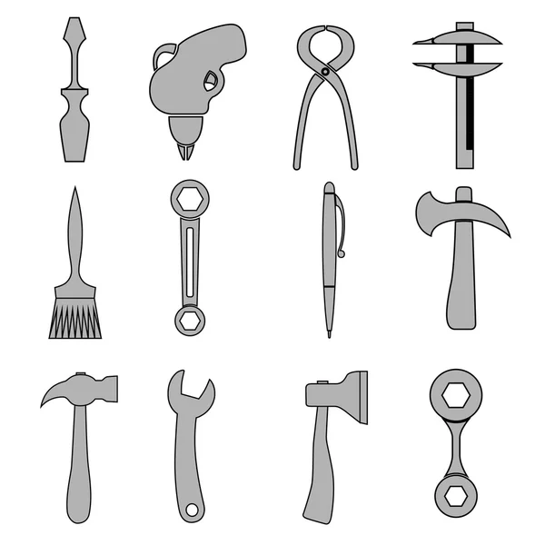 Set of tools. — Stock Vector