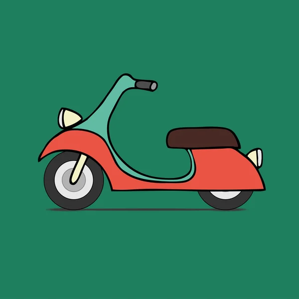 Klassisches Moped — Stockvektor