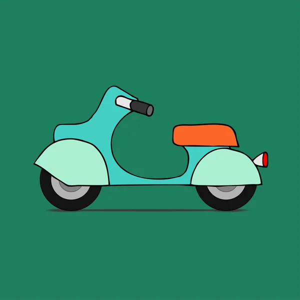 Klasszikus moped — Stock Vector