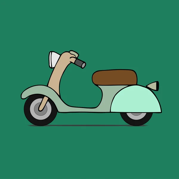 Classic moped — Stock Vector