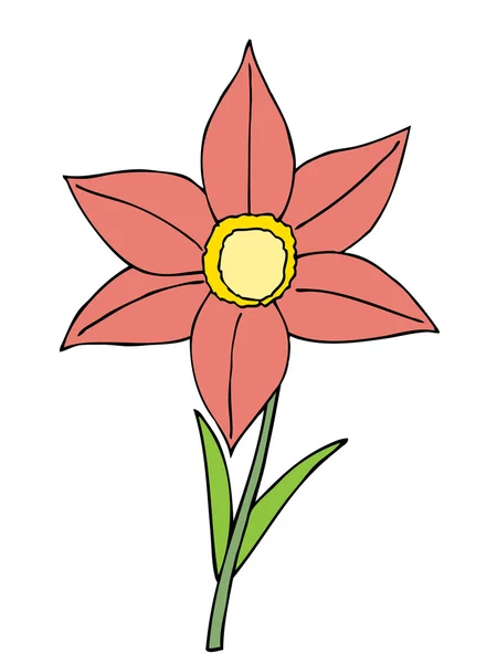 Mooie bloem. — Stockvector