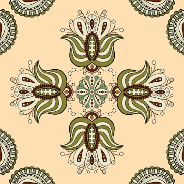 vektör Dikişsiz etnik desen