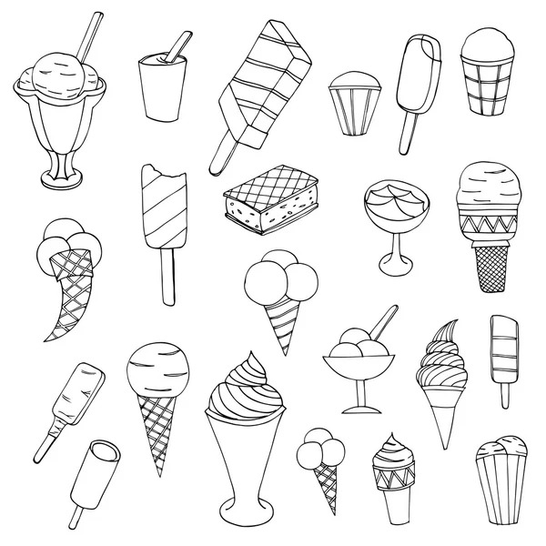 Cartoon ice cream — Stock Vector