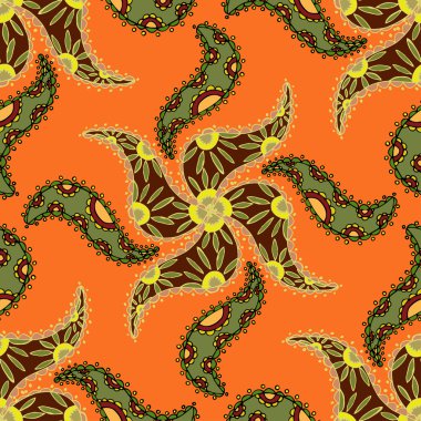 vektör Dikişsiz etnik desen