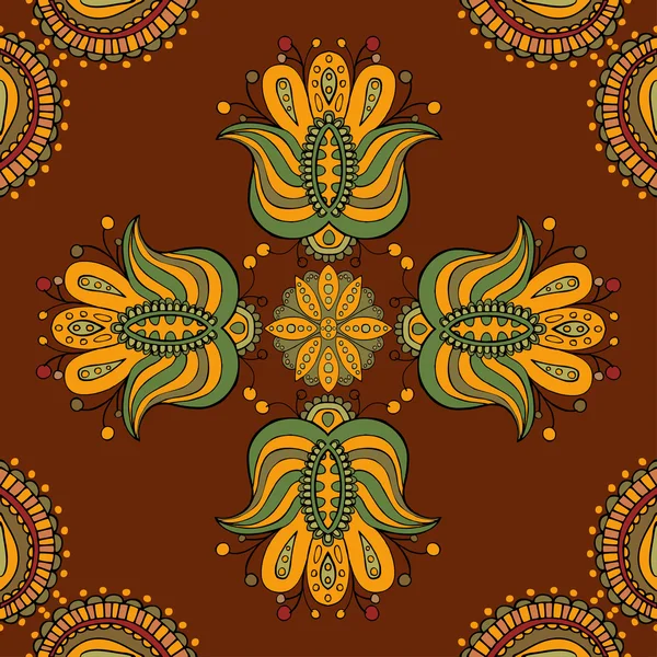 Vector seamless ethnic pattern — Stock Vector