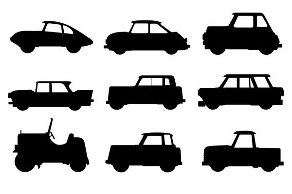 Uppsättning av bilar — Stock vektor