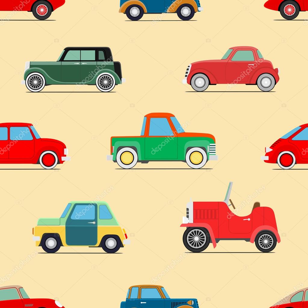 Seamless Wallpaper Of Cars Stock Vector C Frescomovie