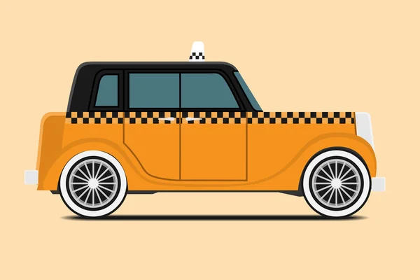 Vintage Taxi. — Stock Vector