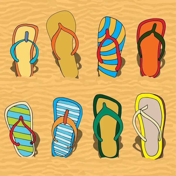 Chanclas — Vector de stock