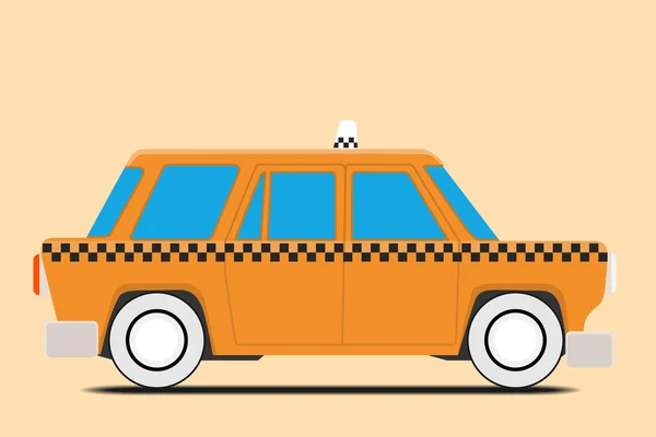 Vintage Taxi. — Stock Vector