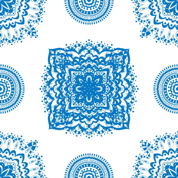 Patrón azul sin costuras — Archivo Imágenes Vectoriales
