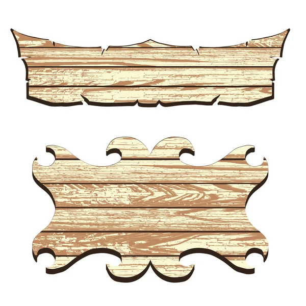 Set de tablones de madera — Vector de stock