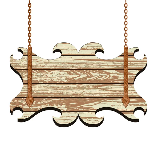Tablero de madera — Vector de stock