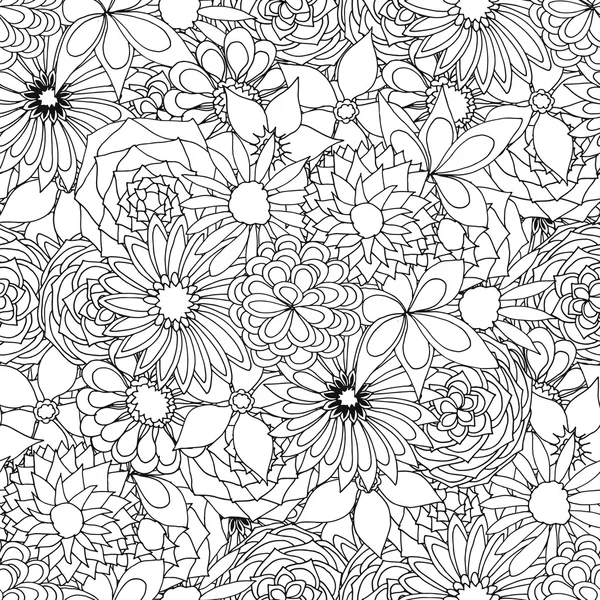 Motif floral sans couture — Image vectorielle