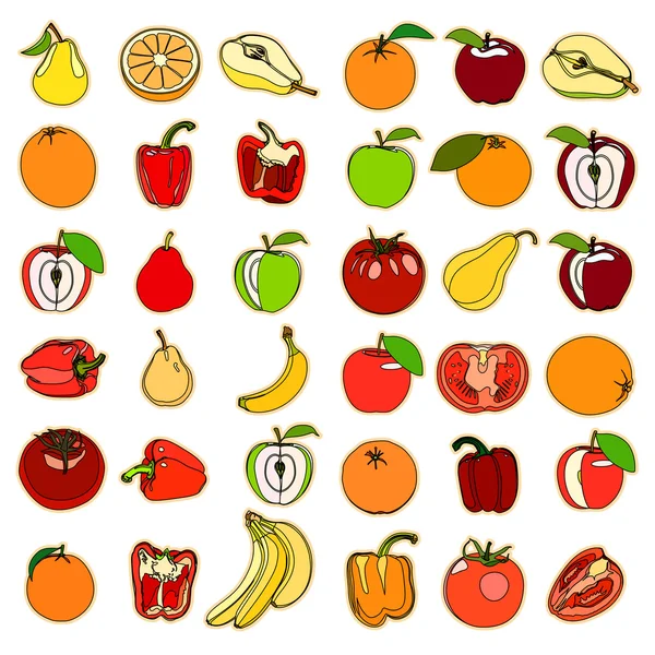 Früchte und Vegetation. — Stockfoto