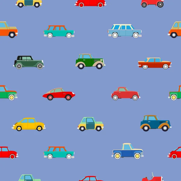 Seamless wallpaper of cars — Stock Vector