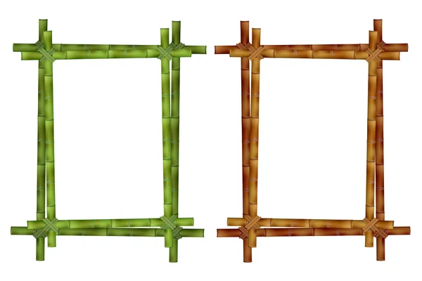 Set of bamboo frame — Stock Photo, Image