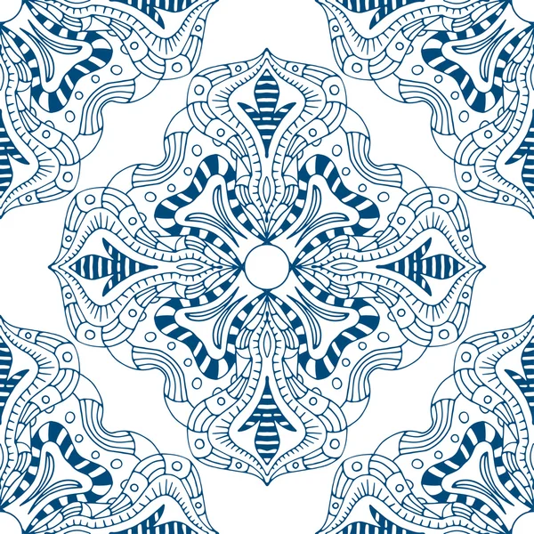 원활한 블루 패턴 — 스톡 벡터