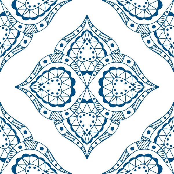 Seamless blue pattern — Stock Vector