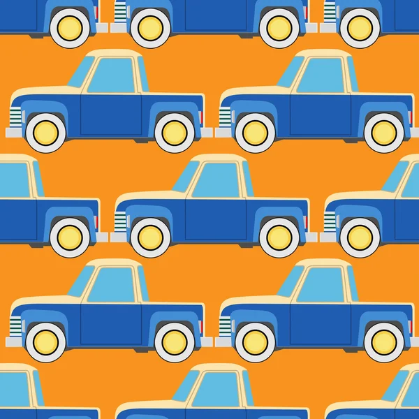 Seamless vector pattern with cars — Stock Vector