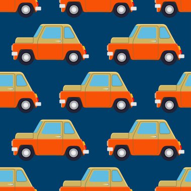 otomobil ile sorunsuz vektör desen