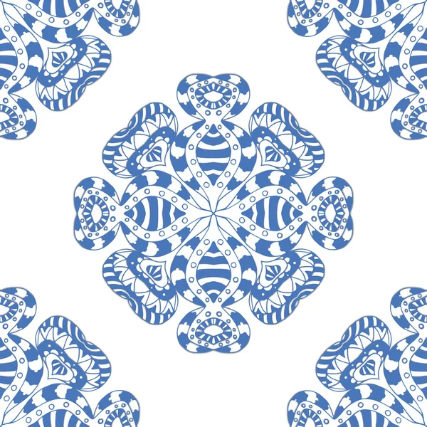 원활한 블루 패턴 — 스톡 벡터
