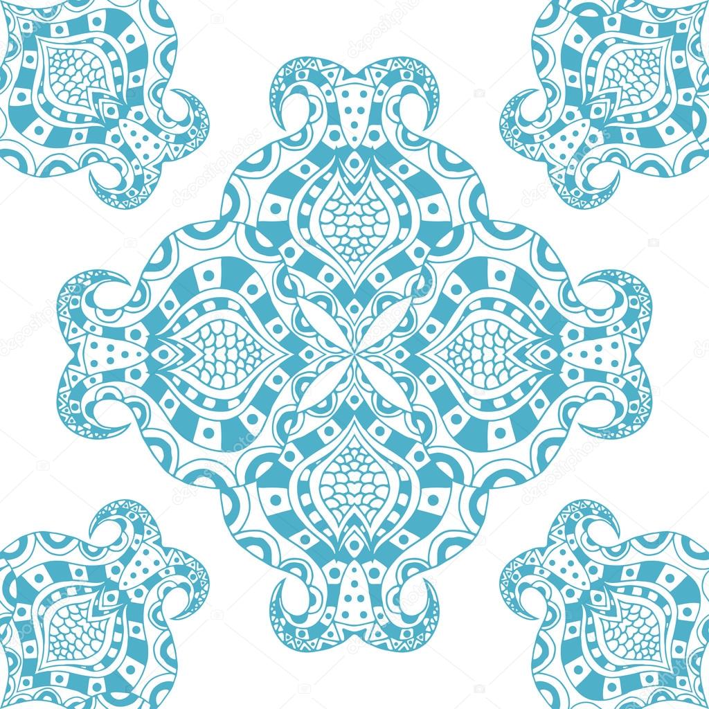 seamless blue pattern