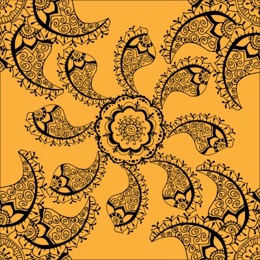 kesintisiz sarı desen.