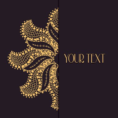 soyut vektör daire çiçek süsleme. 