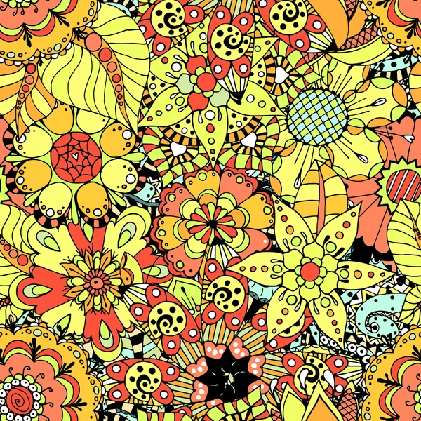 Modèle floral sans couture — Image vectorielle