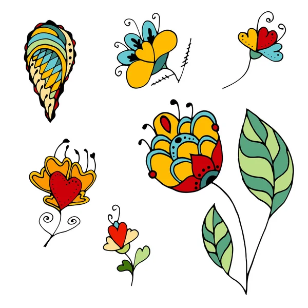 Fleurs croquantes — Image vectorielle