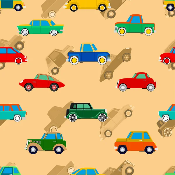 Wallpaper van auto 's. — Stockvector