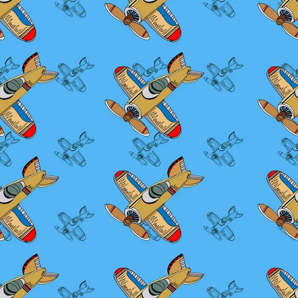 Airplanes background. — Stock Vector