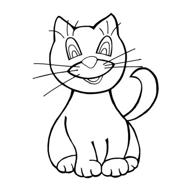 gülümseyen bir kedi