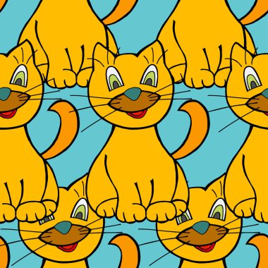 Kediler seamless modeli