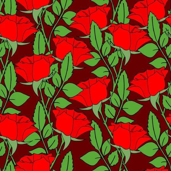 Φόντο με τριαντάφυλλα — Διανυσματικό Αρχείο