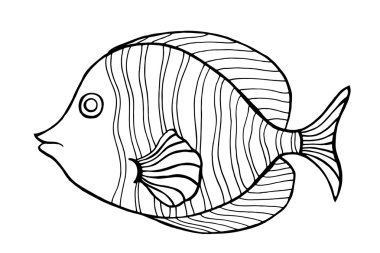 çizilmiş balık el